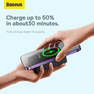 Baseus Magnetic Mini Wireless Fast Charge Power Bank 20000mAh 20W White