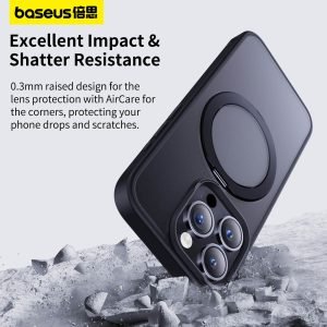 This phone case consists of a 360° rotatable stand that allows you to adjust the viewing angle to your preference, landscape, or portrait as you will.