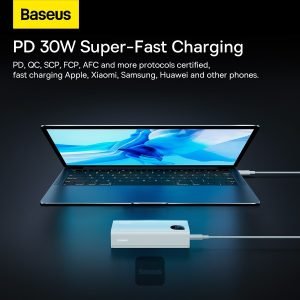 Baseus Adaman2 Power Bank 30W 10000mAh Digital Display Fast Charge WHITE