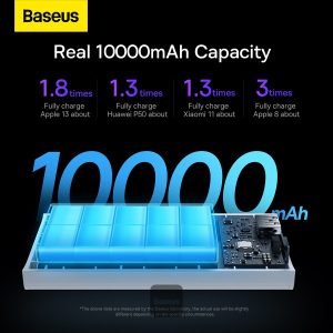 Baseus Adaman2 Power Bank 30W 10000mAh Digital Display Fast Charge WHITE
