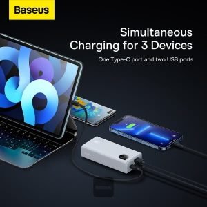 Baseus Adaman2 Power Bank 30W 10000mAh Digital Display Fast Charge WHITE
