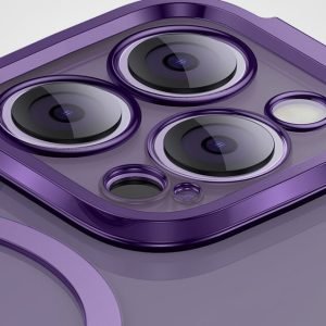 Baseus Glitter Series Magnetic Case for iP 14 Pro max Purple Glass + Cleaning kit