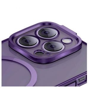 Baseus Glitter Series Magnetic Case for iP 14 Pro max Purple Glass + Cleaning kit