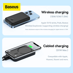 Baseus Magnetic Wireless Charging Power bank 6000mAh 20W Black