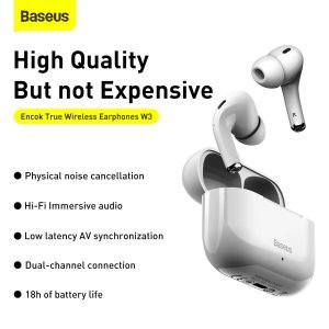 Baseus Encok W3 True Wireless Earphones Noise Reduction