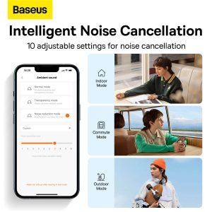 Baseus True Wireless Earphones Bluetooth Airpods Bowie M2+ Black