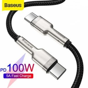 Baseus Cafule Metal Data Cable Type-C to Type-C 100W 1m Black