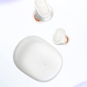Baseus Bowie WM05 ANC Wireless Earphone Hybrid 43dB TWS Earbuds 4-mics Noise Cancellation Earphone White