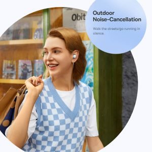 Baseus Bowie WM05 ANC Wireless Earphone Hybrid 43dB TWS Earbuds 4-mics Noise Cancellation Earphone White