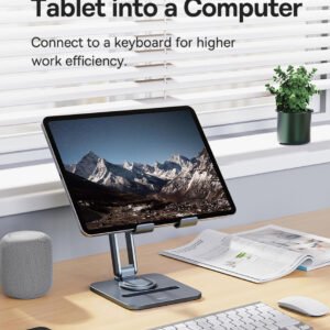 Baseus Desktop Biaxial Foldable Metal Stand (for Tablets) Space Grey
