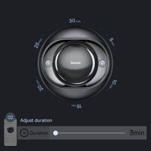 Baseus Wisdom Car Smart Atomized Air Freshener DUAL PORT -BS Black