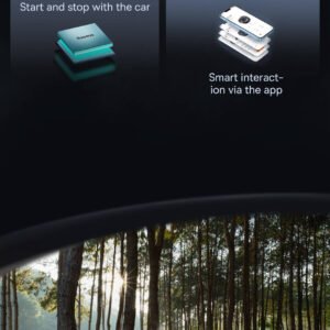 Baseus Wisdom Car Smart Atomized Air Freshener DUAL PORT -BS Black