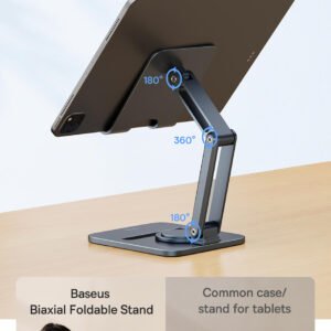 Baseus Desktop Biaxial Foldable Metal Stand (for Tablets) Space Grey