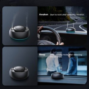 Baseus Wisdom Car Smart Atomized Air Freshener DUAL PORT -BS Black