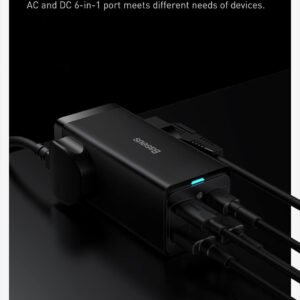 Baseus 65W GaN3 Pro Desktop Charger Power Strip 2U+2C WITH AC PORT