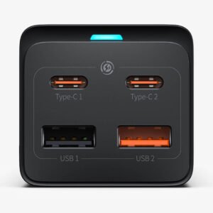 Baseus 65W GaN3 Pro Desktop Charger Power Strip 2U+2C WITH AC PORT